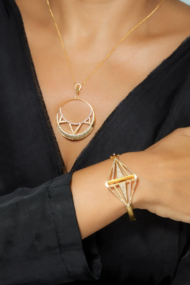 Bracelets Shana Gulati Jewelry Rahisi Gold Vermeil Bangle Bracelet