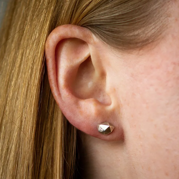 Corey Egan Earrings Tiny Fragment Diamond Stud Earrings
