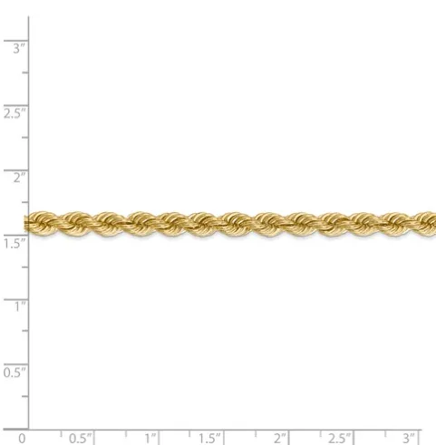 Crown Jewels Coin Necklaces Solid Diamond Cut Rope Chain 10k 5mm 28
