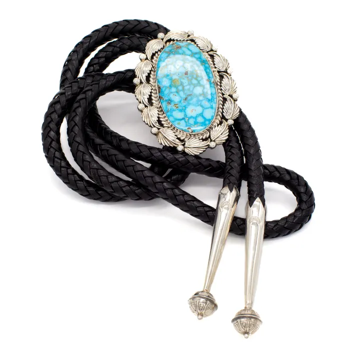 Crown Jewels Coin Pricilla Apache Navajo Handmade Sterling Silver Turquoise Bolo Tie Rings Crown Jewels Coin Pricilla Apache Navajo Handmade Sterling Silver Turquoise Bolo Tie Rings