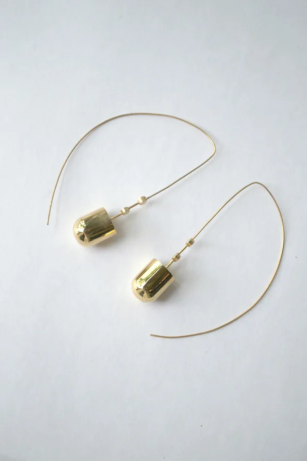 Earrings Aesa Chakra Bell Earrings