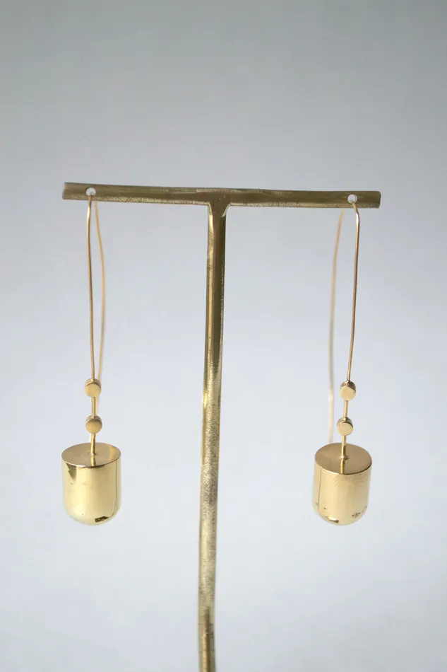 Earrings Aesa Chakra Bell Earrings