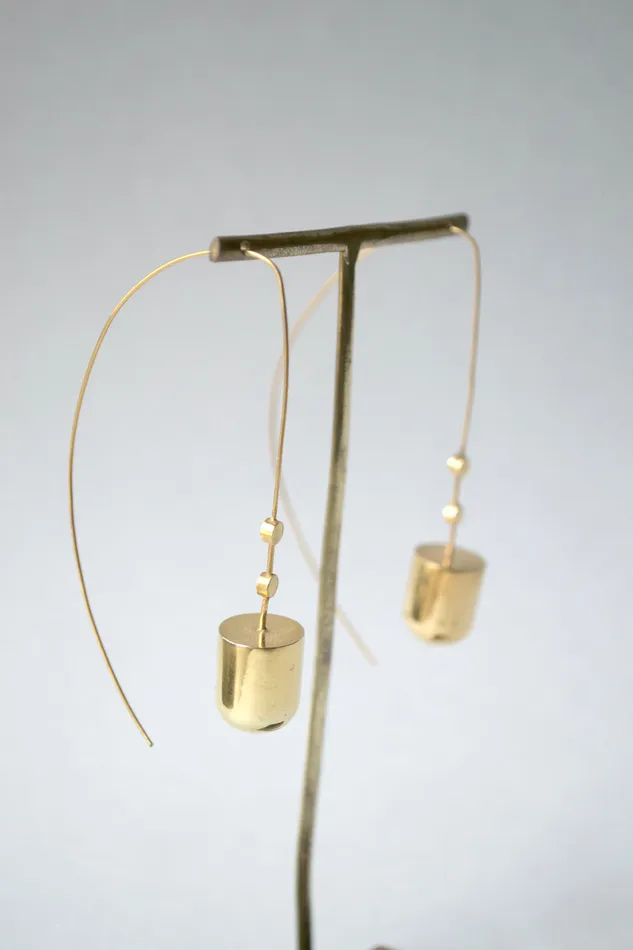 Earrings Aesa Chakra Bell Earrings