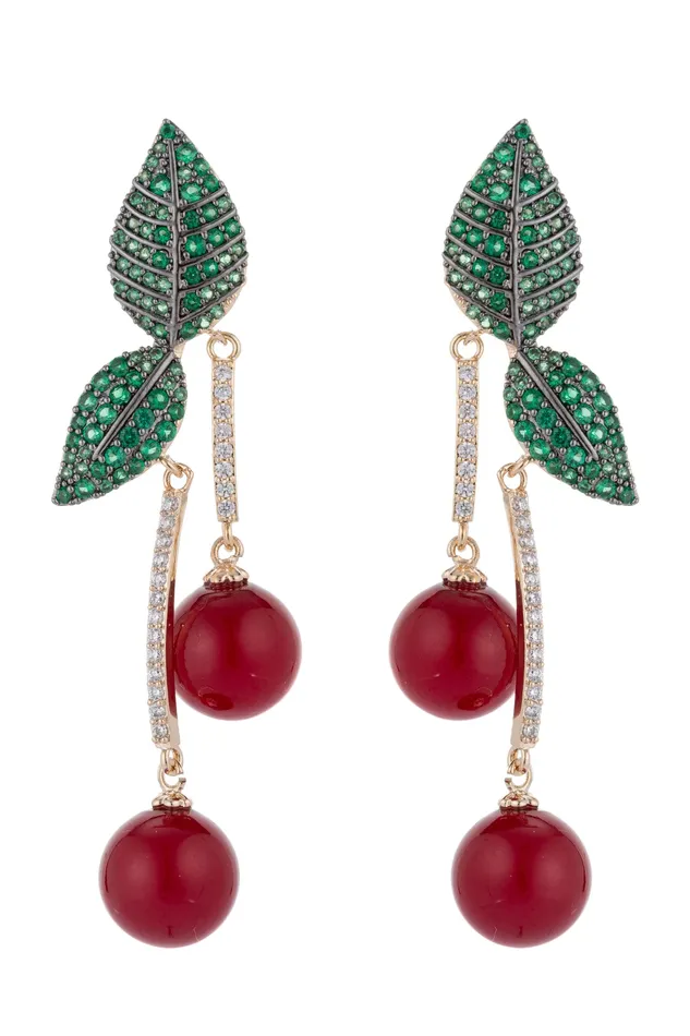 Earrings Cerise CZ Earrings Eye Candy LA