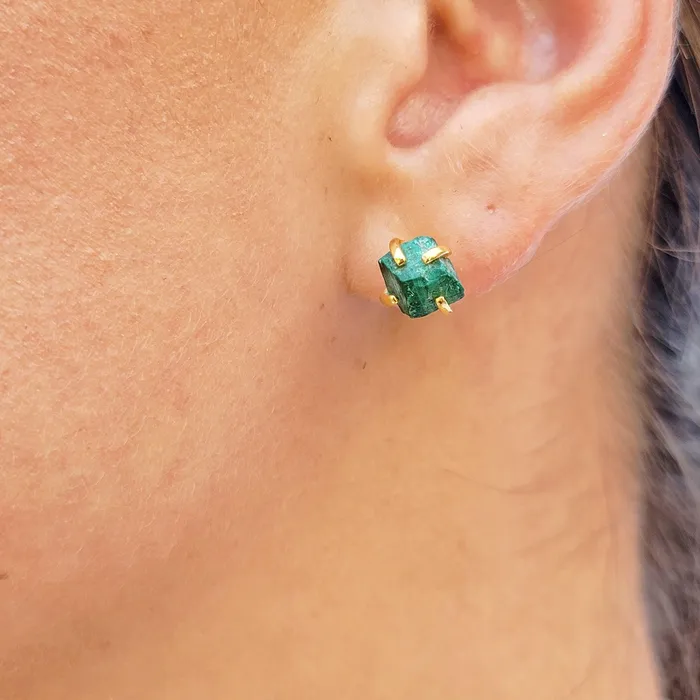 Earrings Real Raw Malachite Stud Earrings Uniquelan Jewelry Earrings Real Raw Malachite Stud Earrings Uniquelan Jewelry