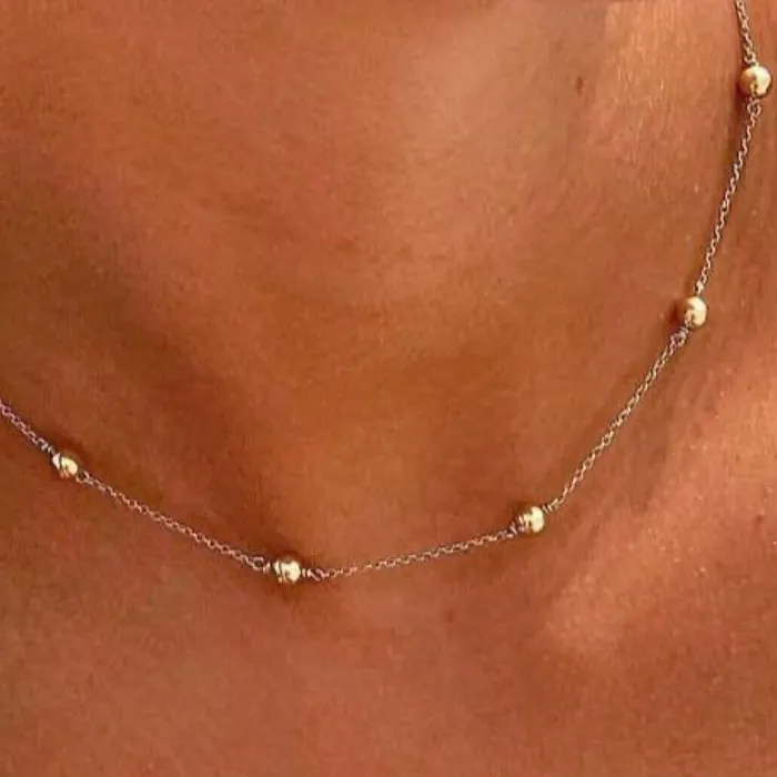 enewton PreStyled Sets 15 Choker Simplicity Chain Gold Classic 4mm Gold