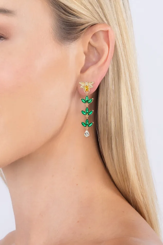 Eye Candy LA Earrings Harper Bee CZ Drop Earrings