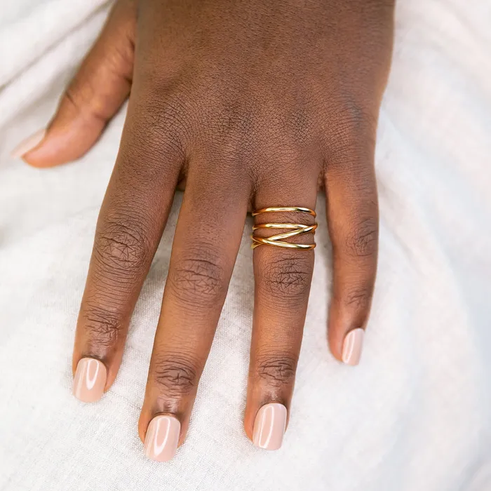 Grayling Woven Thick Band Ring Rings