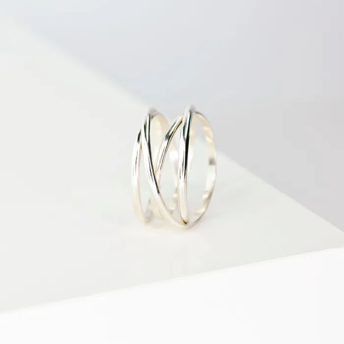 Grayling Woven Thick Band Ring Rings