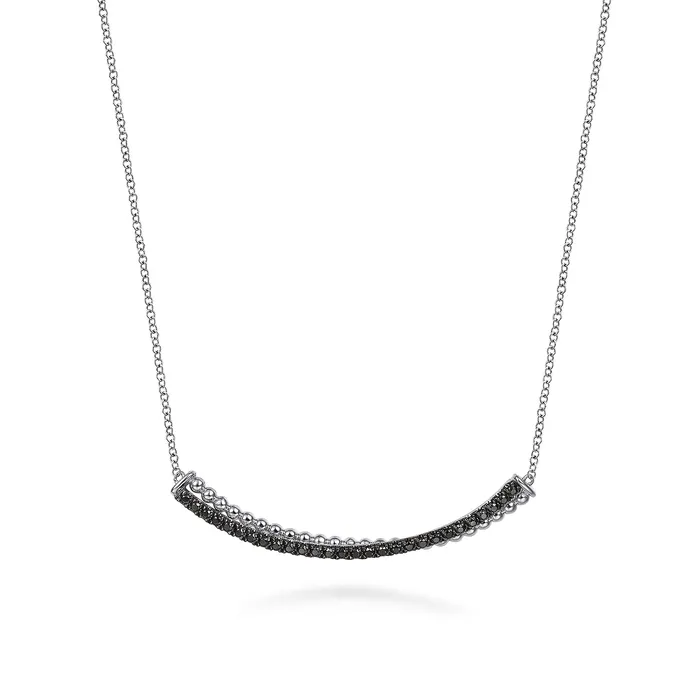 Necklaces GABRIEL CO Gabriel Sterling Silver 034ctw Bar Style Spinel Necklace