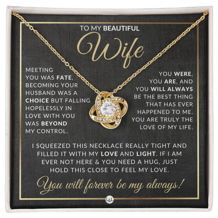 Necklaces Heartfelt Gift For Wife Pendant Necklace Sentimental and Romantic Christmas Gift Valentines Day Birthday or Anniversary Present ShineOn Fulfillment