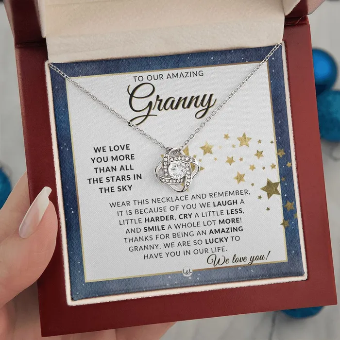 Our Granny Gift Meaningful Necklace Great For Mothers Day Christmas Her Birthday Or As An Encouragement Gift ShineOn Fulfillment Necklaces