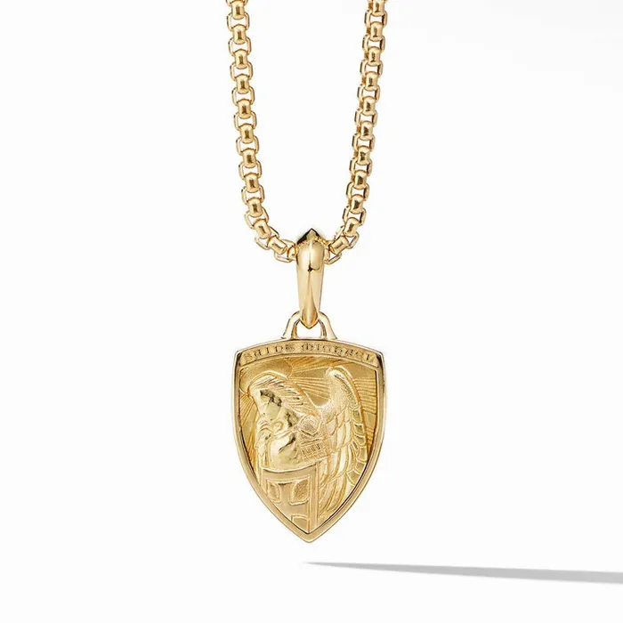 PreStyled Sets DAVID YURMAN INC David Yurman St Michael Amulet in 18K Yellow Gold 26mm