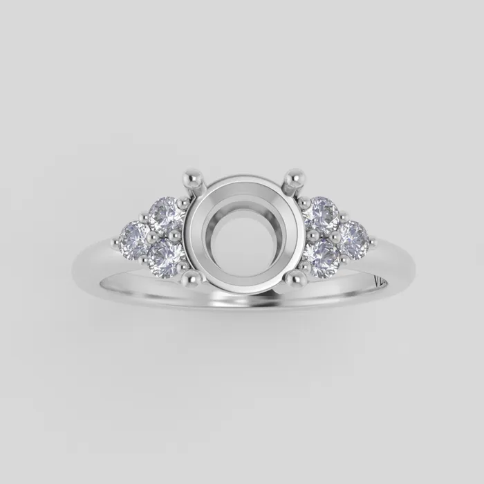 Rings The Calisto Platinum White Size 75 Stone RB18 Antelope Ring Box Custom Engraving 0 VENVS