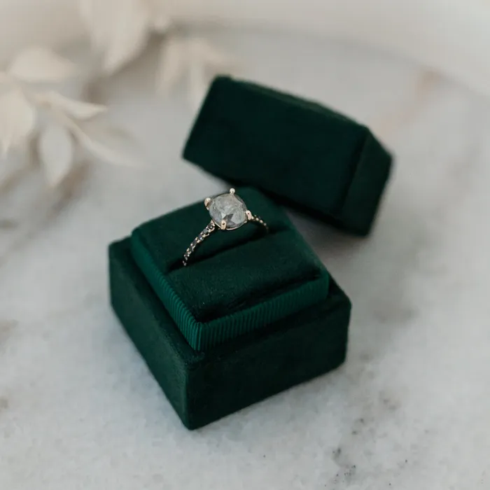 Rings VENVS The Vega Platinum White Size 5 Stone RB44 Rainforest Ring Box Custom Engraving 0