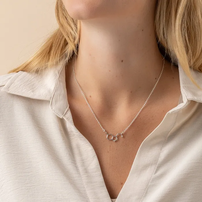 sciencejewelry1824 Necklaces serotonin necklace H silver