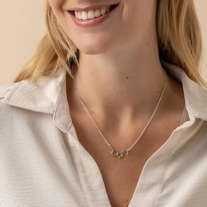 sciencejewelry1824 Necklaces serotonin necklace H silver