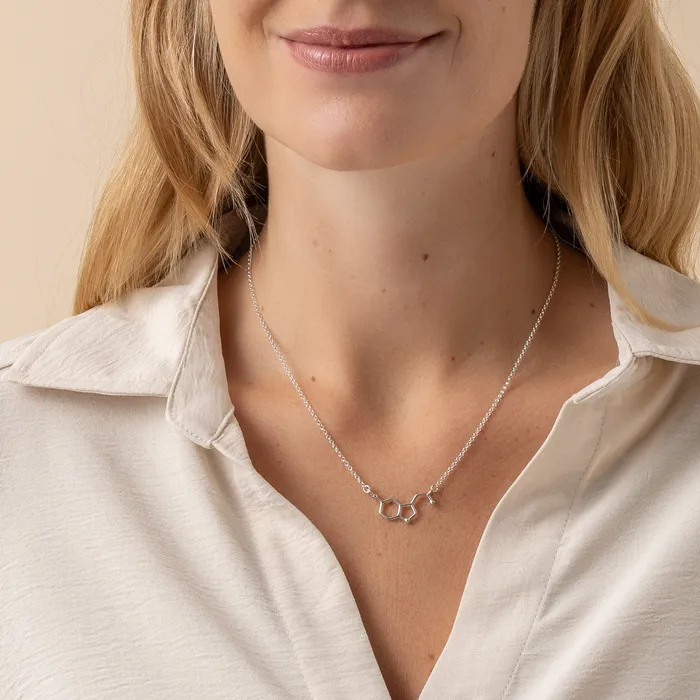 sciencejewelry1824 Necklaces serotonin necklace H silver