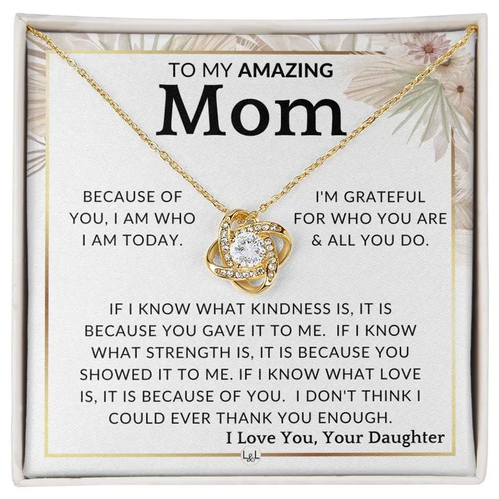 ShineOn Fulfillment Necklaces Gift for Mom All You Do To Mother From Daughter Beautiful Womens Pendant Necklace Great For Mothers Day Christmas or Her Birthday