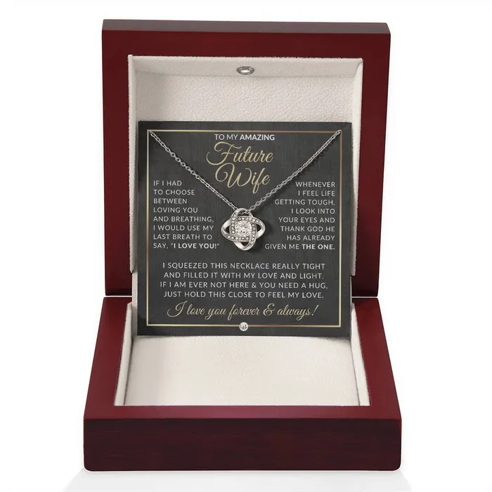 ShineOn Fulfillment Necklaces Romantic Gift For Future Wife Pendant Necklace Sentimental and Romantic Christmas Gift Valentines Day Birthday or Anniversary Present
