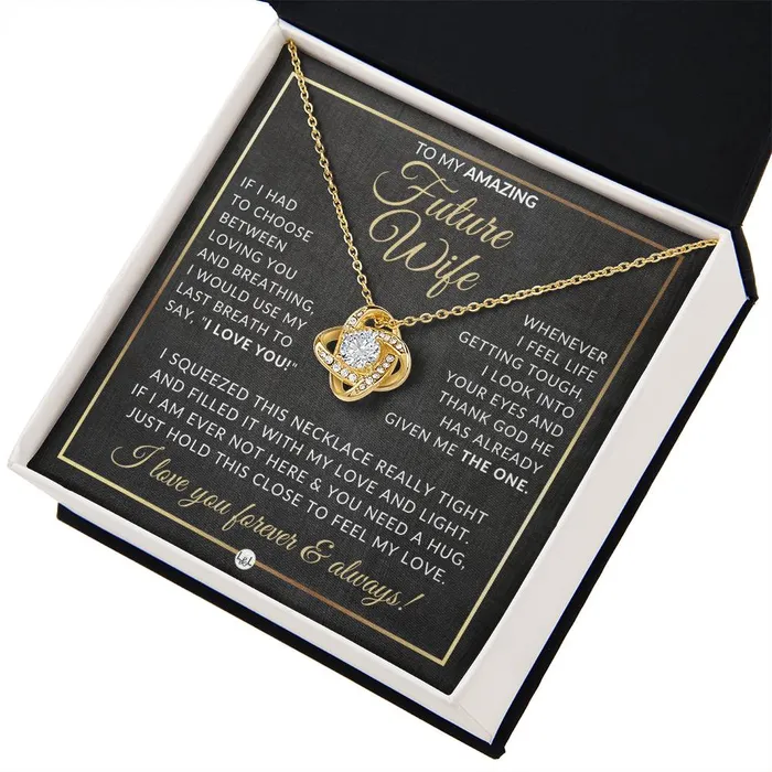 ShineOn Fulfillment Necklaces Romantic Gift For Future Wife Pendant Necklace Sentimental and Romantic Christmas Gift Valentines Day Birthday or Anniversary Present