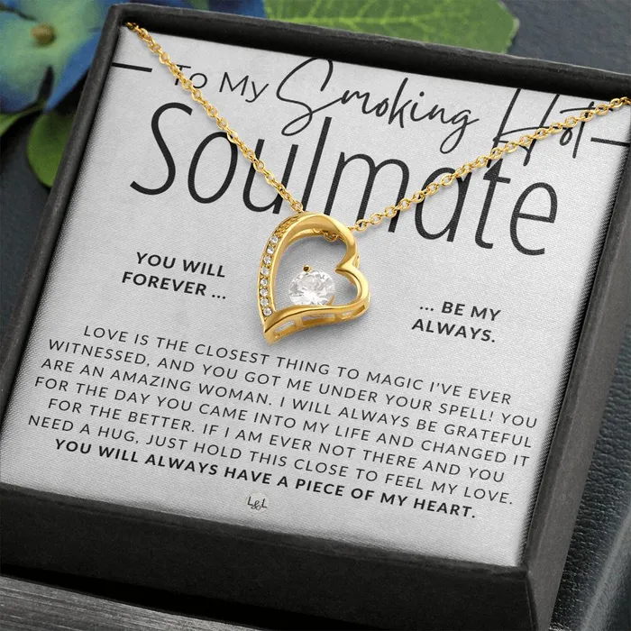 ShineOn Fulfillment Necklaces To My Soulmate I Am Under Your Spell Thinking of You Sentimental and Romantic Gift for Her Soulmate Necklace Christmas Valentines Birthday or Anniversary Gifts