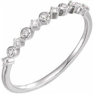 Storyteller by Vintage Magnality Rings Stackable 110 CTW Natural Diamond Ring Solid 14K Rose White Yellow Gold
