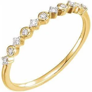 Storyteller by Vintage Magnality Rings Stackable 110 CTW Natural Diamond Ring Solid 14K Rose White Yellow Gold