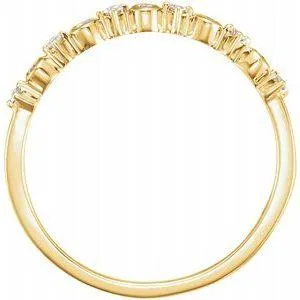 Storyteller by Vintage Magnality Rings Stackable 110 CTW Natural Diamond Ring Solid 14K Rose White Yellow Gold