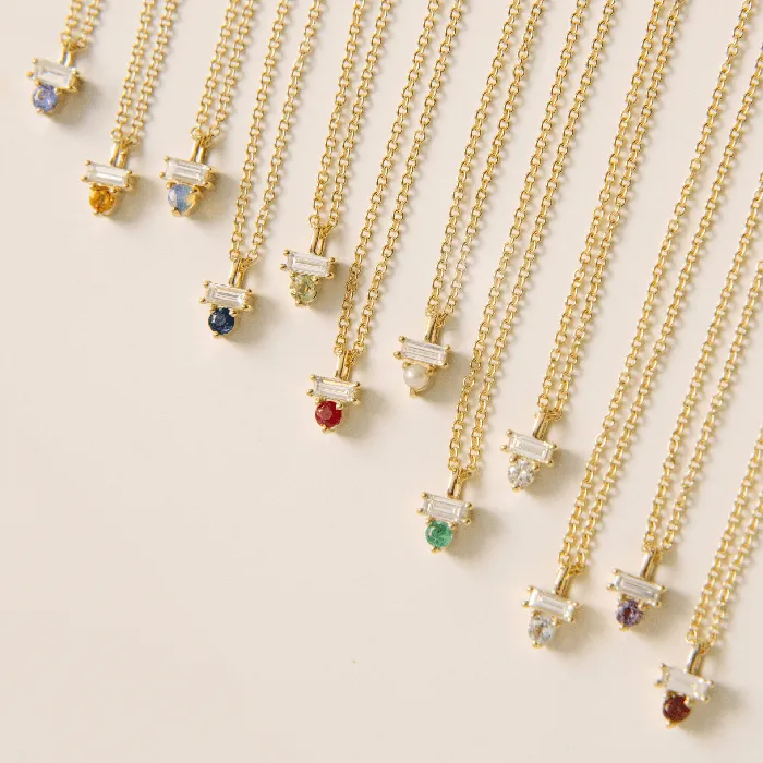 Tanzanite Diamond Baguette Necklace Valerie Madison Fine Jewelry Necklaces Tanzanite Diamond Baguette Necklace Valerie Madison Fine Jewelry Necklaces