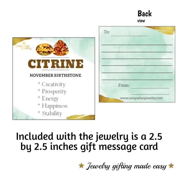 Uniquelan Jewelry Necklaces Real Citrine and Pearl Necklace