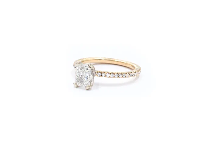 Verragio Rings Verragio 130 ctw Radiant Cut Diamond Engagement Ring GIA
