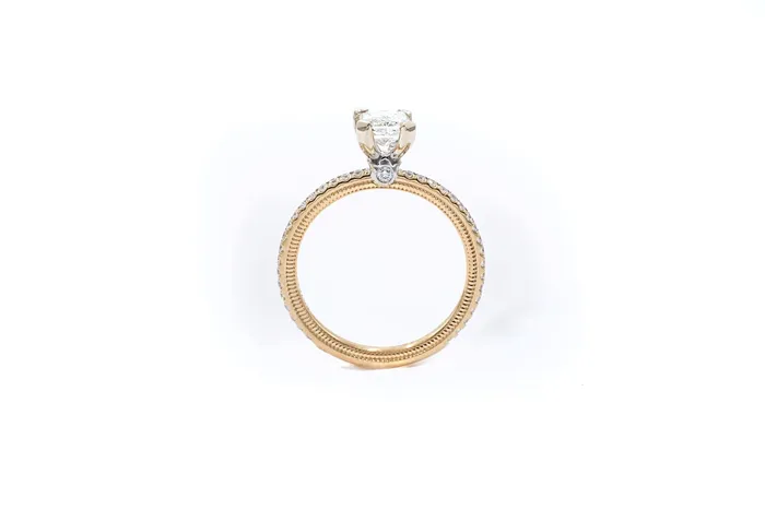 Verragio Rings Verragio 130 ctw Radiant Cut Diamond Engagement Ring GIA